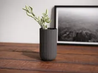 Vase Lumo aux nervures verticales — photo 1