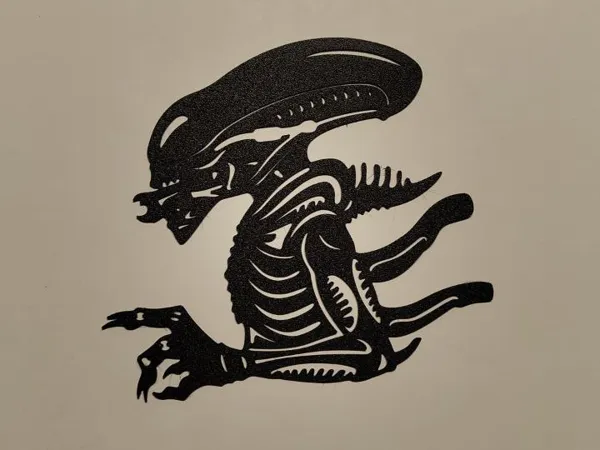 Silhouette d'alien — déco murale