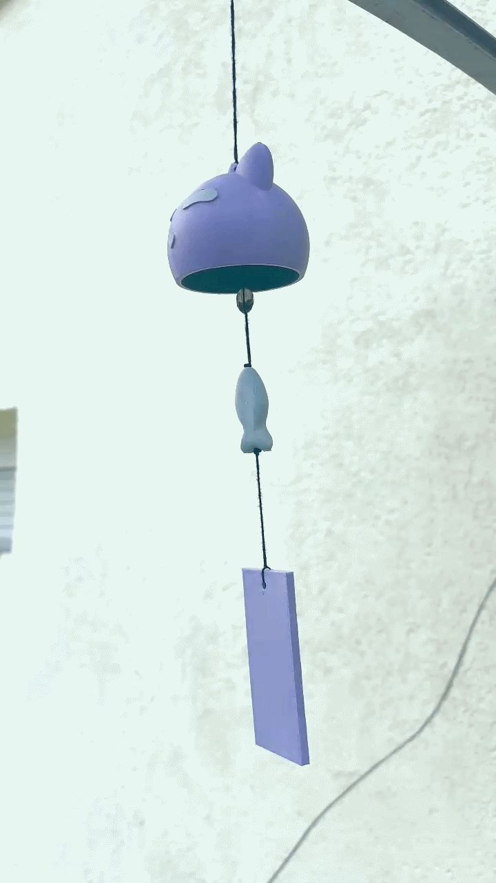 Cute Cat Wind Catcher (Silent, 3D Hanging Decor)