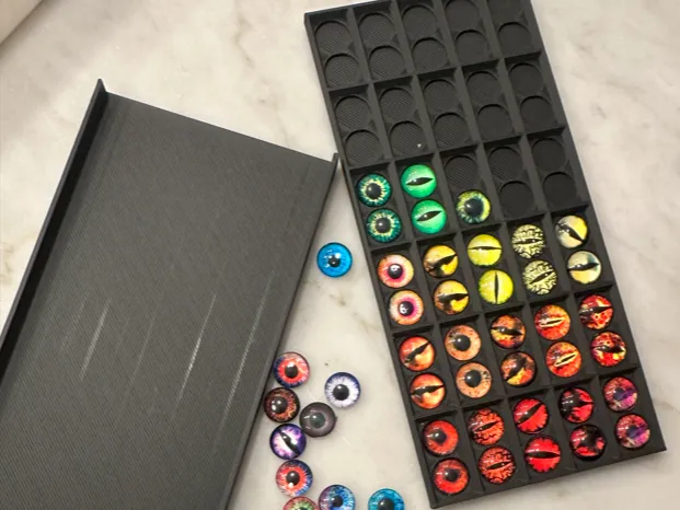10mm Glass or Resin Eye Storage Holder / Organizer