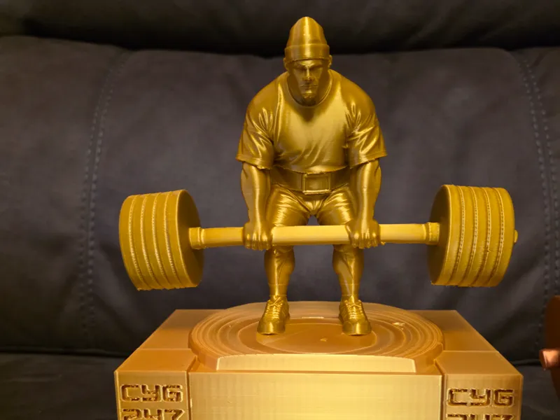 axle deadlift trophy strongman