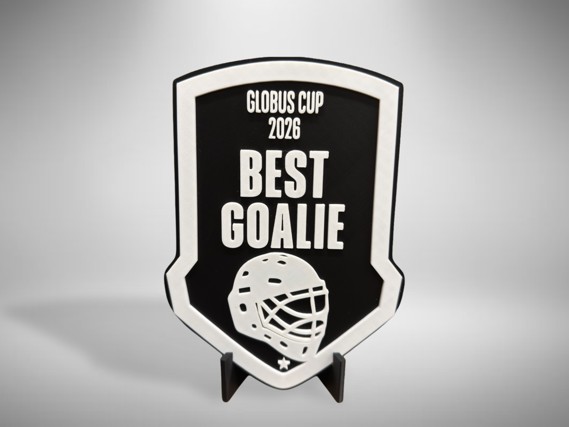 Goalie Award Plaque — Custom Tournament Trophy