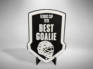Goalie Award Plaque — Custom Tournament Trophy