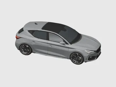 Leon Cupra 3D model (AI generated)