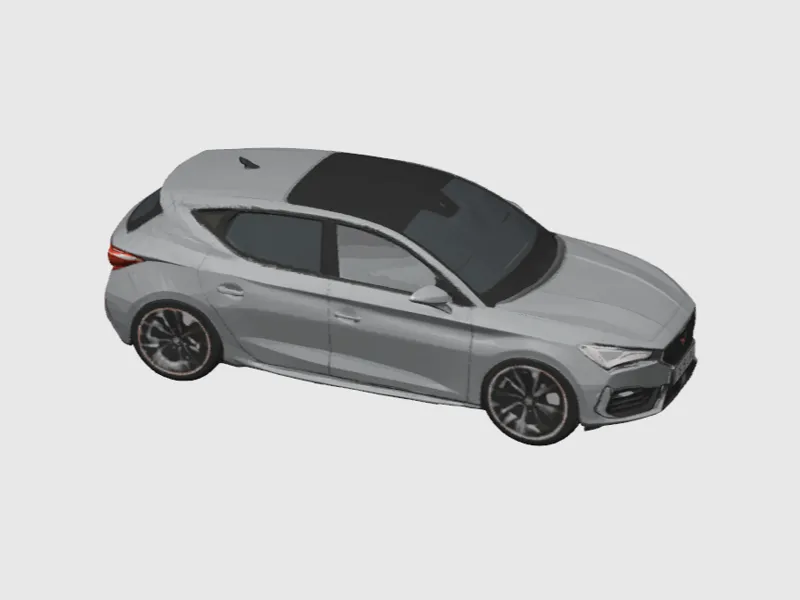 Leon Cupra 3D model (AI generated)