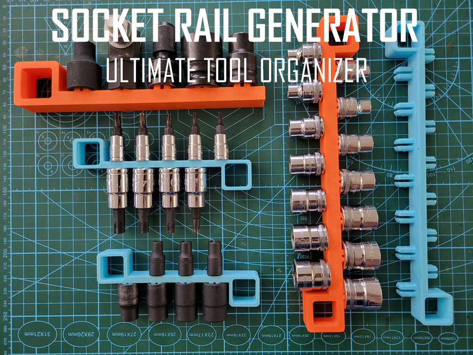 Socket Rail Generator - Custom Tool Box Organizer
