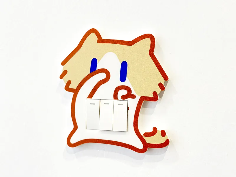 月薪喵开关装饰面板 猫猫开关
