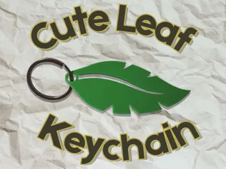 Cute Leaf Keychain
