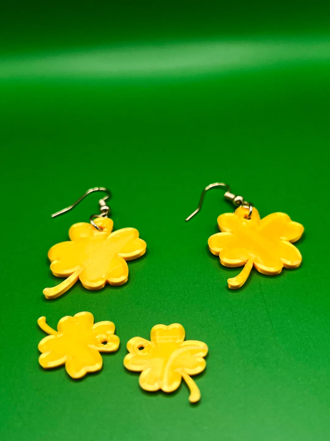 Lucky Shamrock Earrings view 2