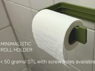 Toilet roll holder - minimalistic design