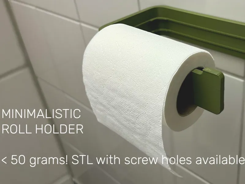 Toilet roll holder - minimalistic design