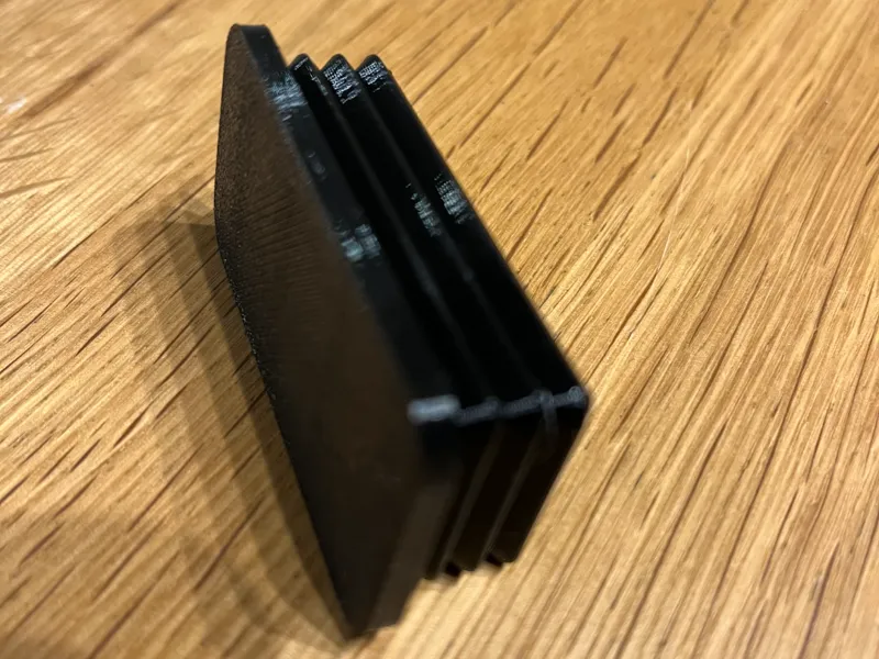 Embout de tube rectangle 60x30x3mm