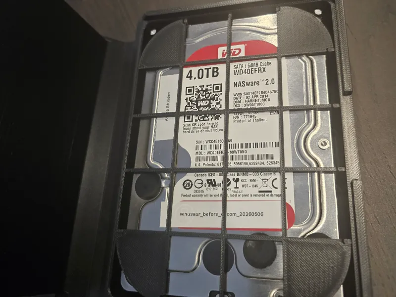 topspacer for "print in place 3.5'hard drive case"