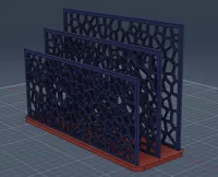 V2 UPDATED - 3 Dividers - Thicker 5mm Base - Pass-Thru Style