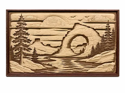 Arches National Park Inspired Landscape Relief
