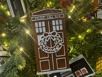 TARDIS façon pain d'épices — décoration de Noël — photo 3