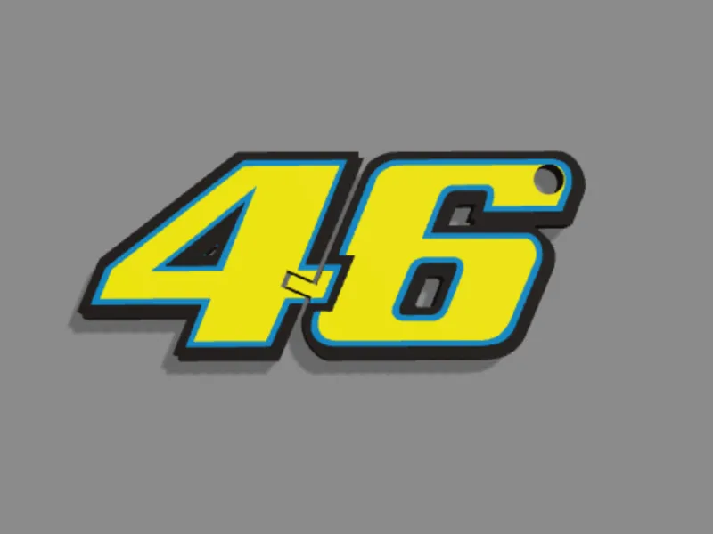 Flexible Keychain Valentino Rossi 46