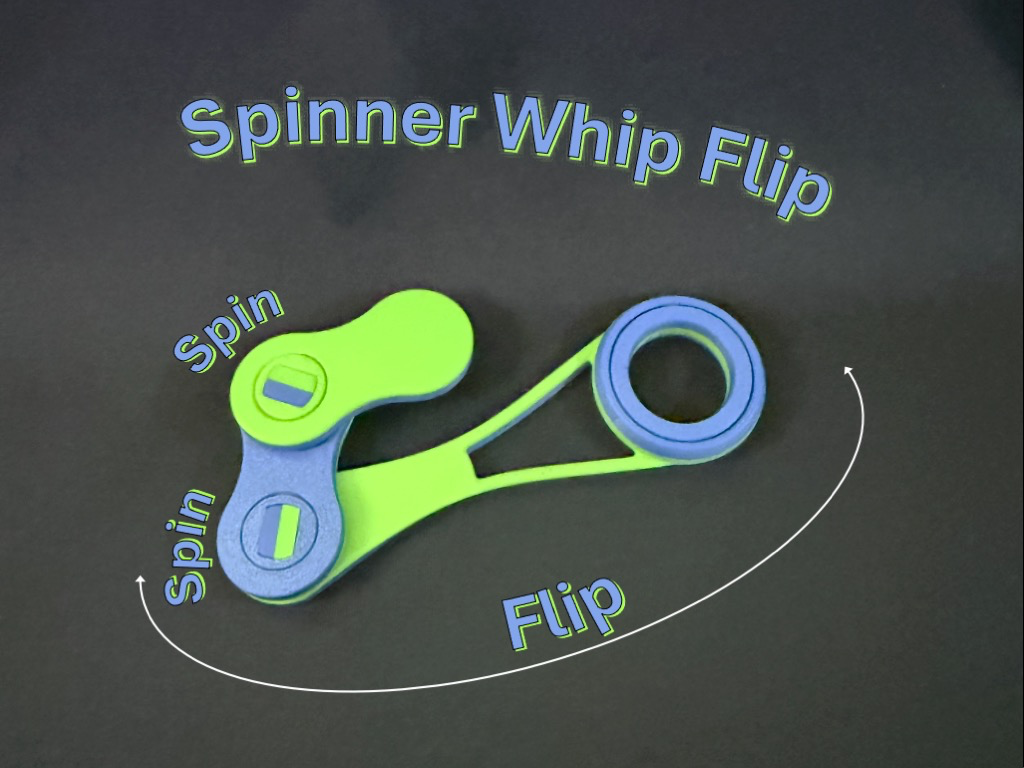 Miniatura 2 do modelo 3D Spinner Whip Flip - Strong Modular Flipping Fidget