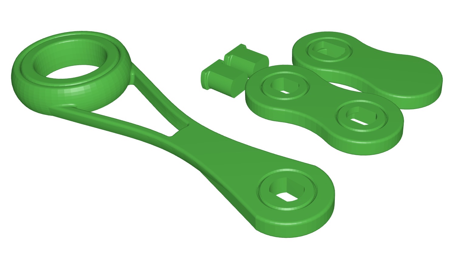 Miniatura 3 do modelo 3D Spinner Whip Flip - Strong Modular Flipping Fidget