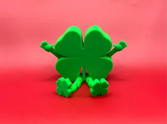 Cheerful Shammy - Articulated St Patrick Shamrock