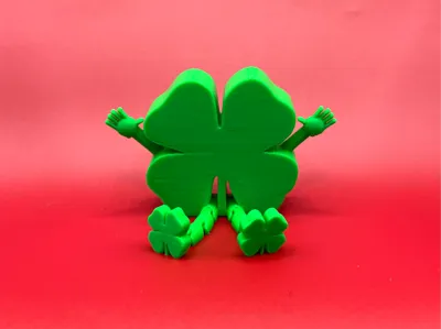 Cheerful Shammy - Articulated St Patrick Shamrock