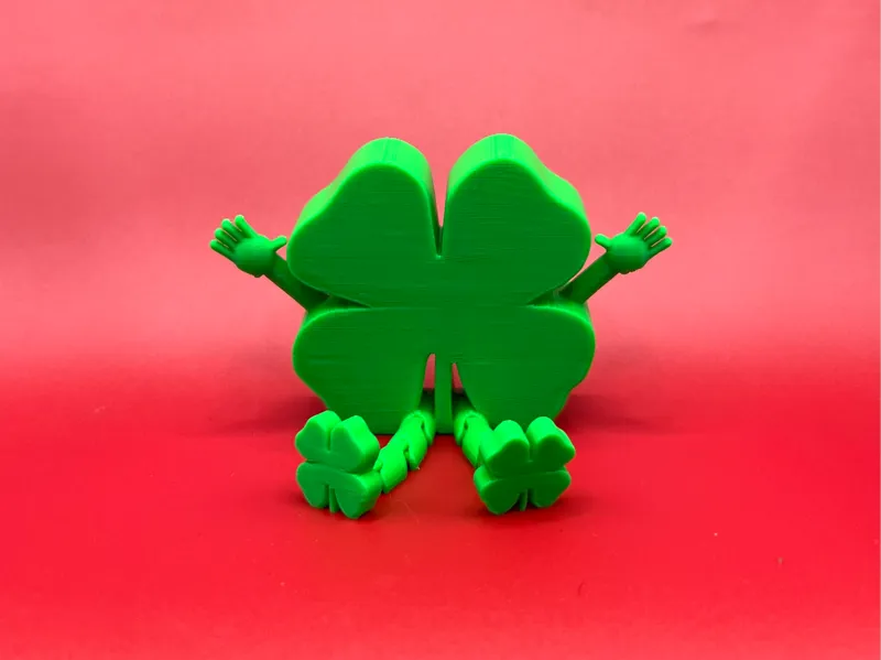 Cheerful Shammy - Articulated St Patrick Shamrock