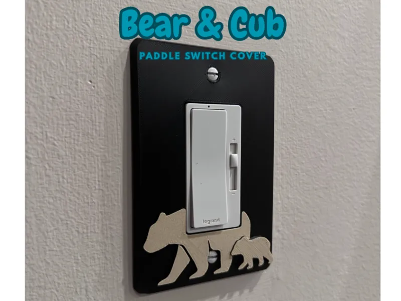 Bear & Cub Paddle Switch Cover