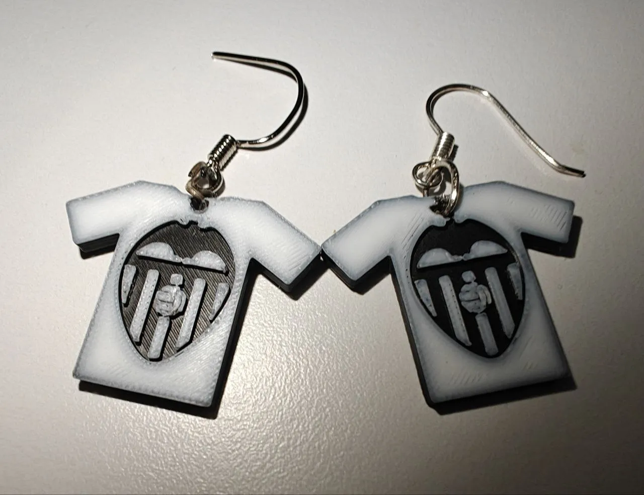 Pendientes Valencia Cf personalizables. view 2