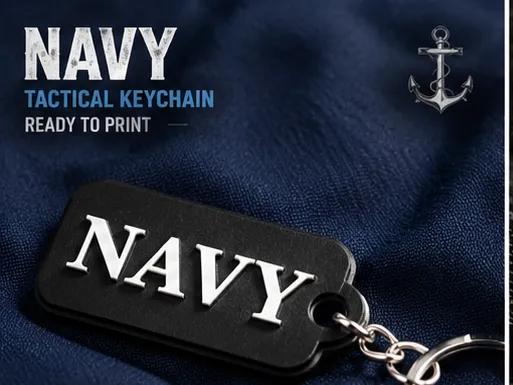 NAVY Keychain 3D | Portachiavi Militare multicolor