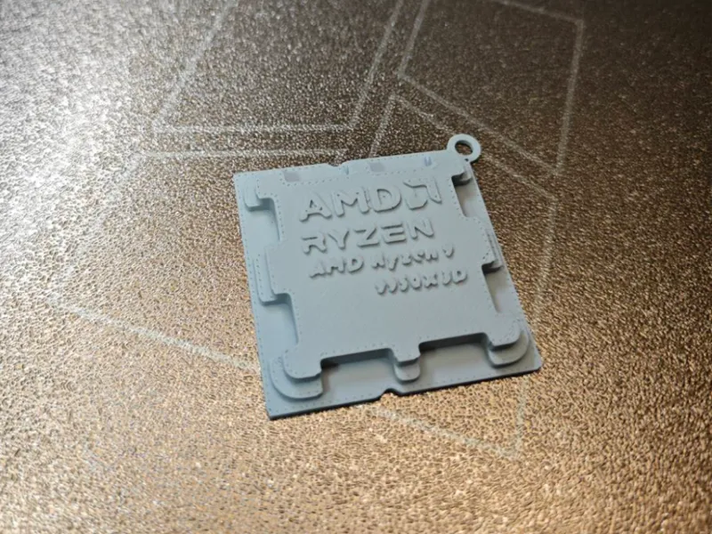 AMD Ryzen 9950X3D 1:1 晶片Chiplet吊飾