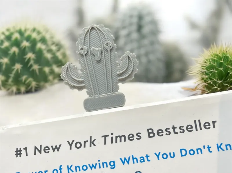 Happy Cactus bookmark 