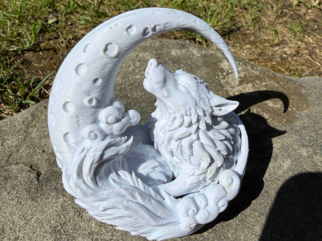 Wolf Moon Figurine