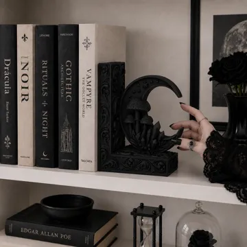 Estante o repisa: Goth Moon Mushroom Crystal gothic Bookend — vista de referencia 3