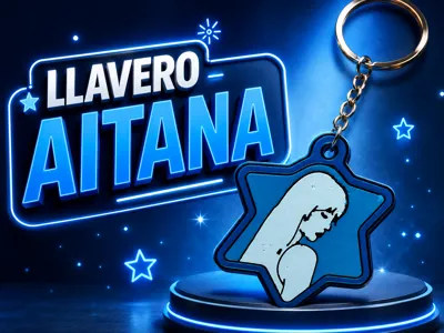 AITANA STAR-SHAPED KEYCHAIN