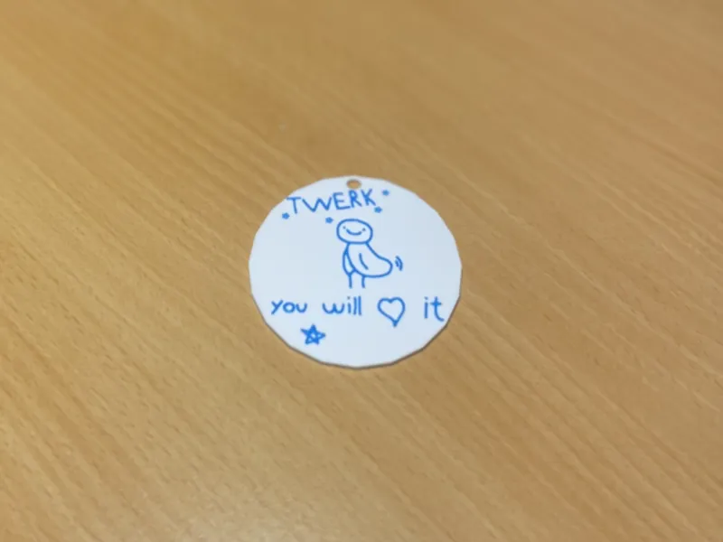 Twerk keychain