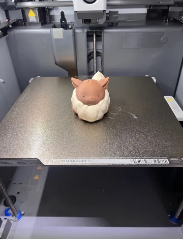 Modelo para impresión 3D: Chubby eevee eeveelution Pokémon toy — vista de referencia 3