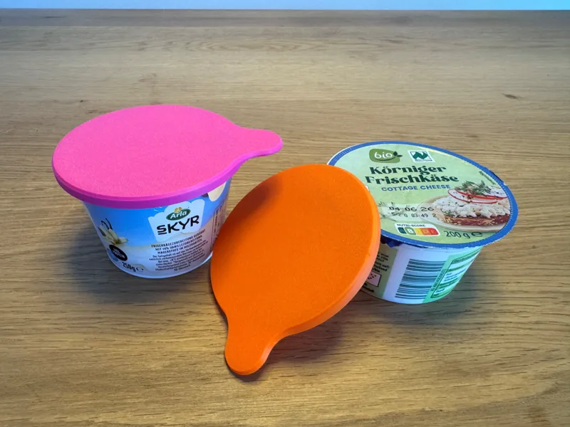 Verschlussdeckel für Jogurt Becher, groß 95mm