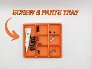 Screw and parts tray