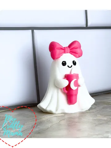 Adorno temático: Cute Girl Ghost with Tumbler — vista de referencia 2