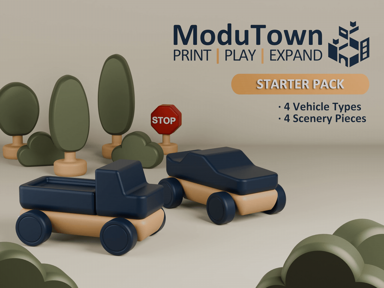 ModuTown | A Modular Toy Town | Starter Pack | AMS