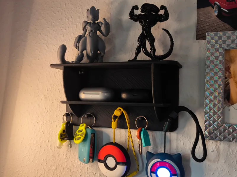 Wall Key Holder Schlüsselhalter mit Ablagefach