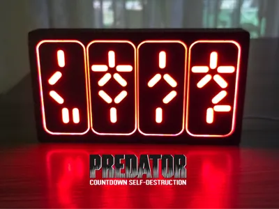 PREDATOR Countdown Self-Destruction Lightbox