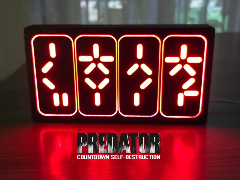PREDATOR Countdown Self-Destruction Lightbox
