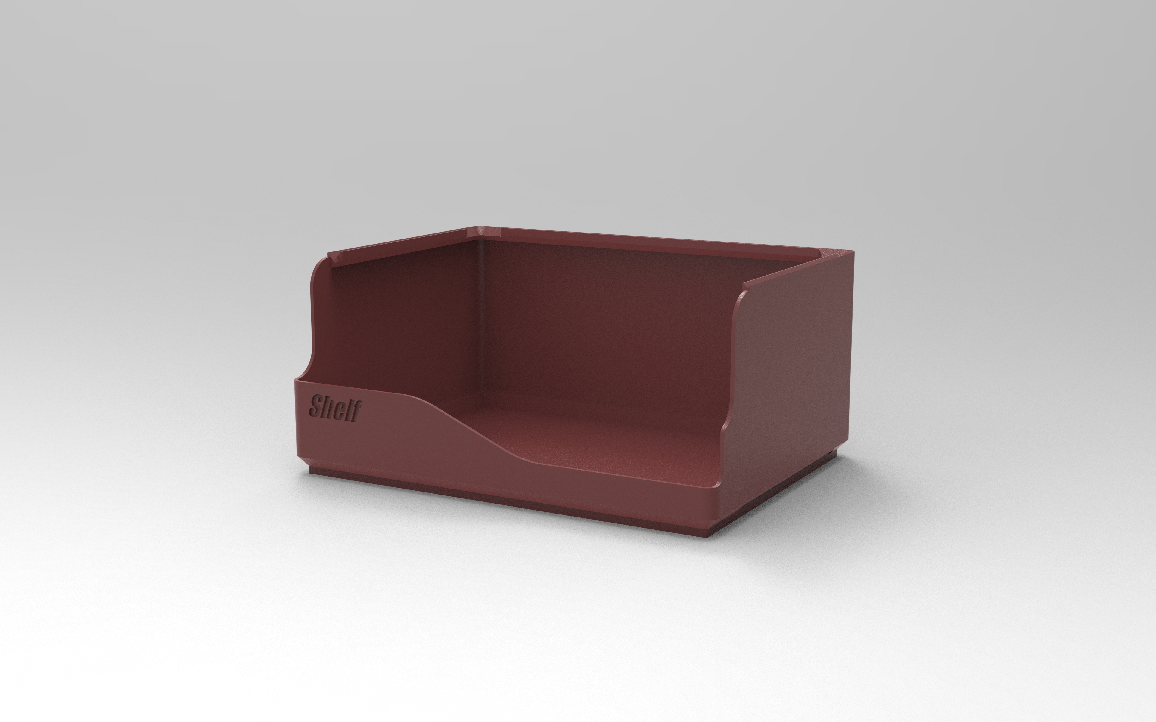 Miniatura 3 do modelo 3D 3.0优化版-桌面置物架多层可堆叠书桌办公室工位小杂物零食文件收纳筐