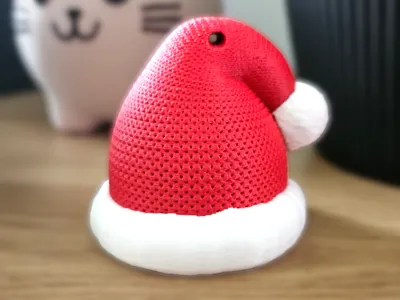 Knitted Santa Cap Ornament
