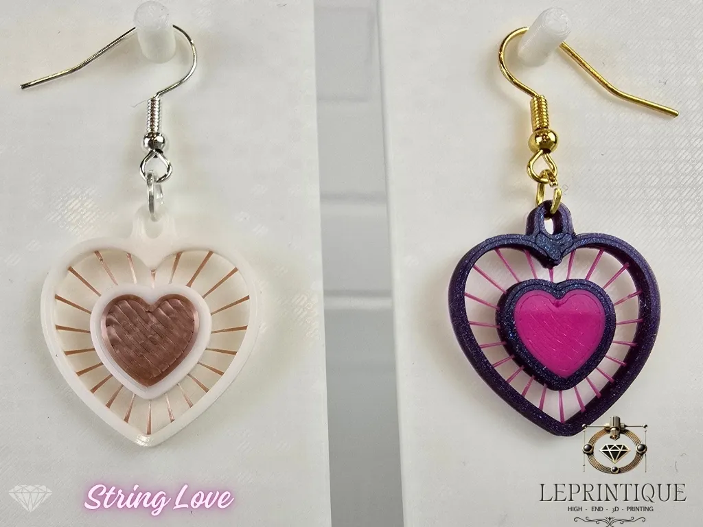 String Heart – Elegante Ohrringe mit Herz-Design view 4
