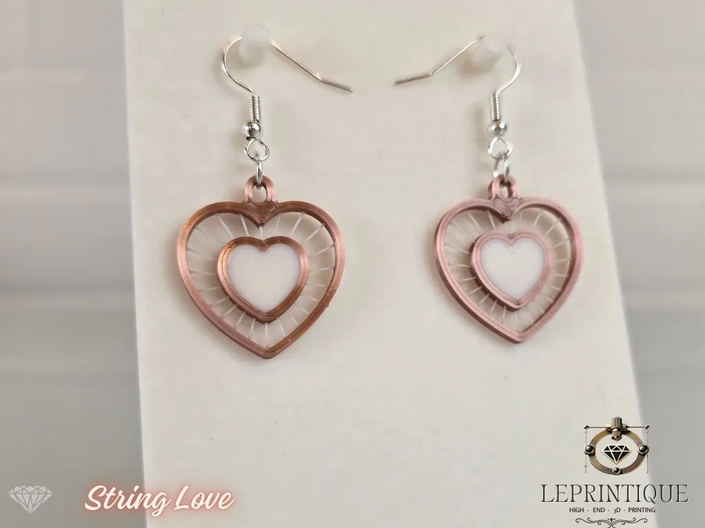 String Heart – Elegante Ohrringe mit Herz-Design view 2