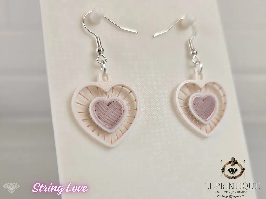 String Heart – Elegante Ohrringe mit Herz-Design view 3