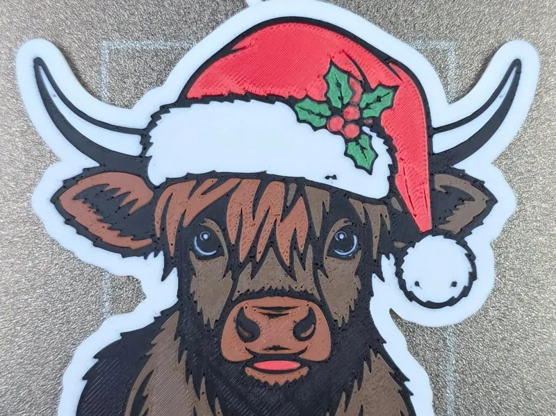 Hairy Cow Christmas Ornament
