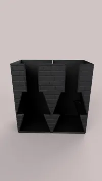 0.2mm layer, 2 walls, 15% infill, 2 column version detailed
